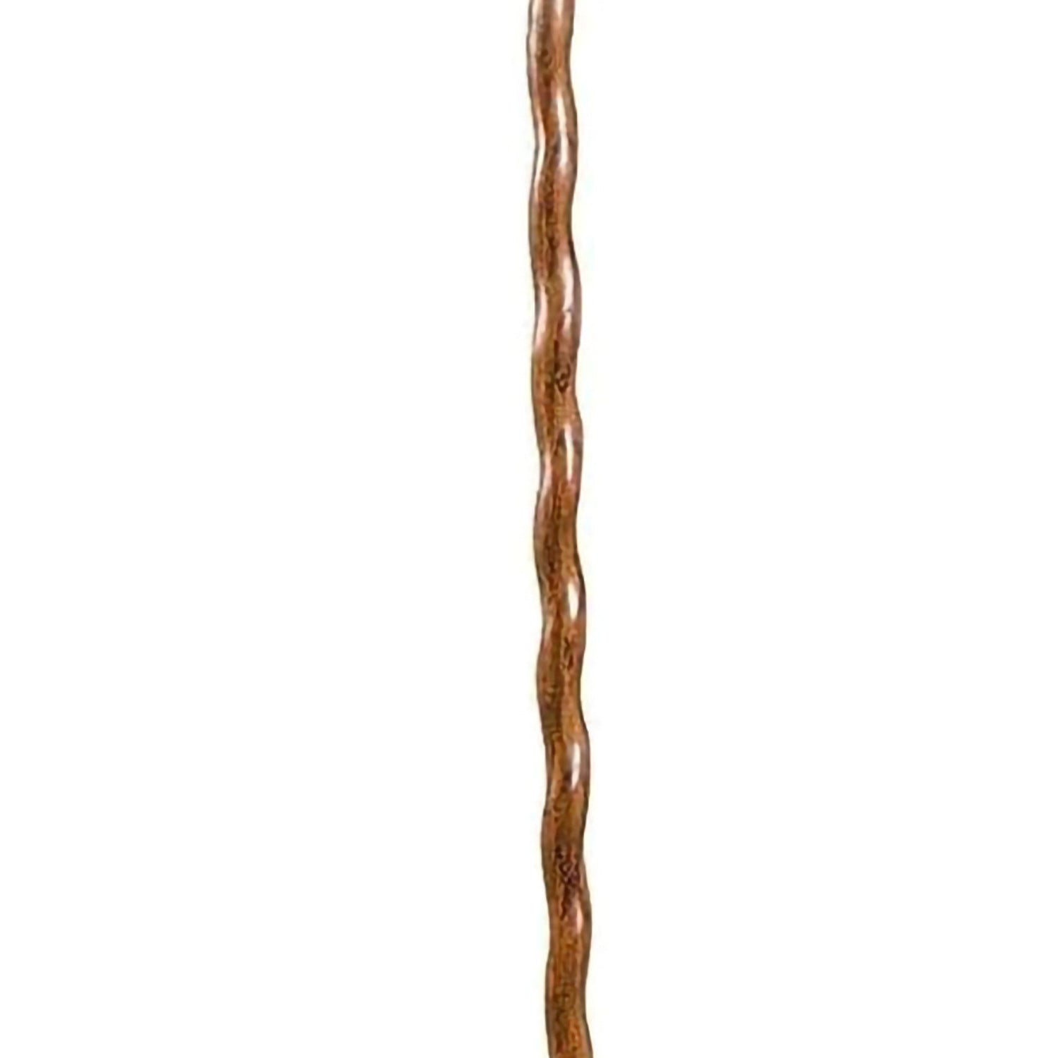 Walking Stick Brazos™ Twisted Backpacker Wood 55 Inch Height Brown Oak - BeHope