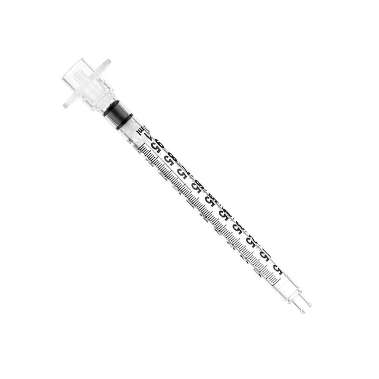 Safety Insulin Syringe with Needle Sol-Care™ 1 mL 1/2 Inch 29 Gauge Retractable Safety Needle Regular Wall - BeHope