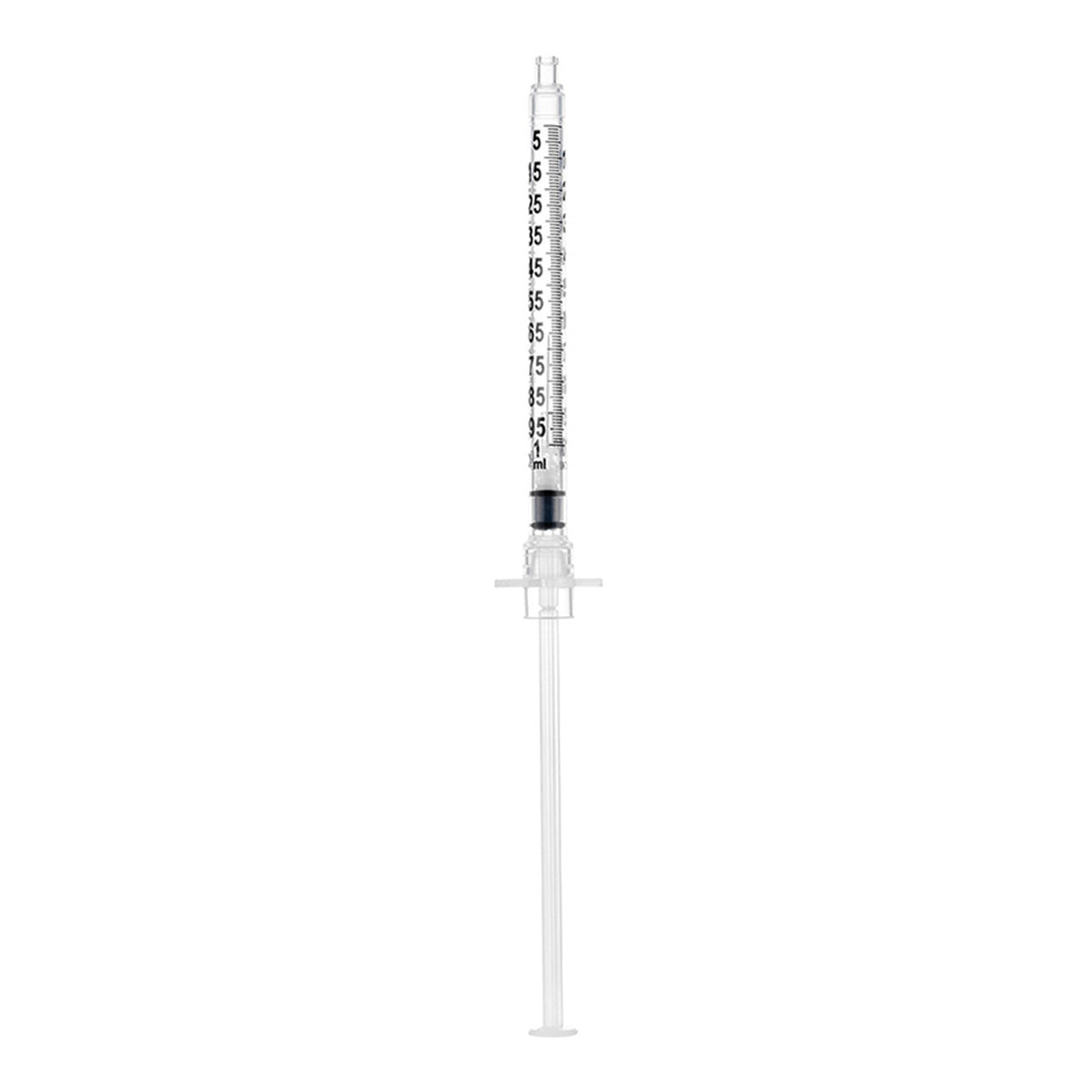 Safety Insulin Syringe with Needle Sol-Care™ 1 mL 1/2 Inch 29 Gauge Retractable Safety Needle Regular Wall - BeHope