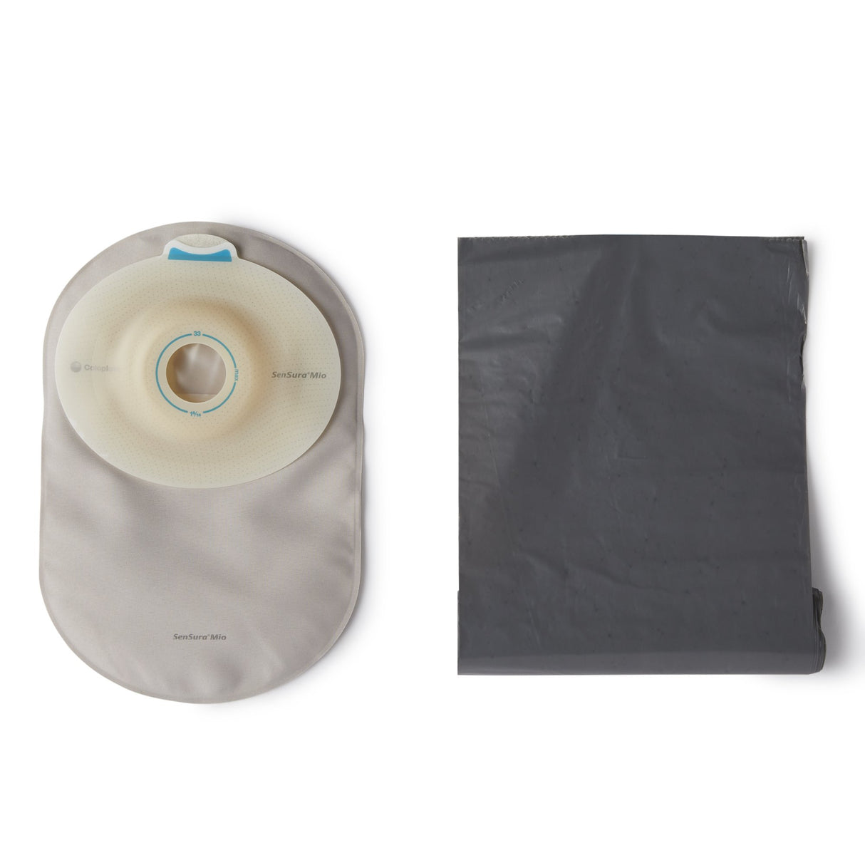 Ostomy Pouch SenSura® Mio Convex One-Piece System 8-1/4 Inch Length, Maxi Convex Light, Pre-Cut 1 Inch Stoma Closed End - BeHope