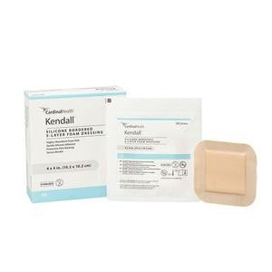 5-layer Foam Dressing Kendallâ„¢ 4 X 13 Inch With Border Film Backing Silicone Adhesive Rectangle Sterile - Behope