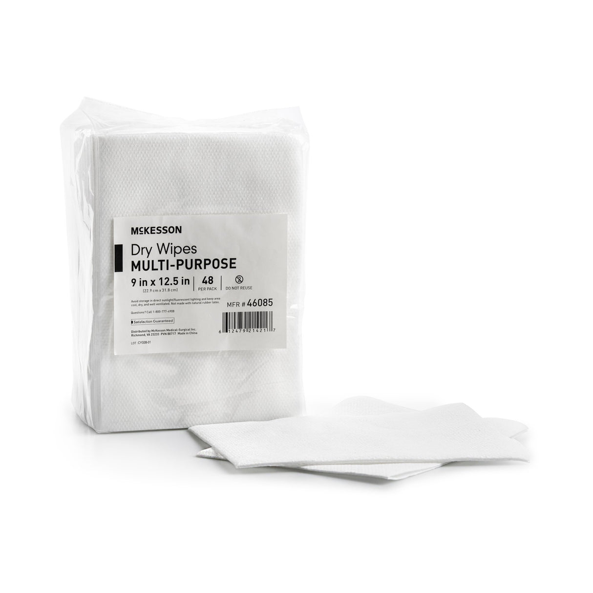 Task Wipe McKesson Medium Duty White NonSterile 9 X 12-1/2 Inch Disposable - BeHope