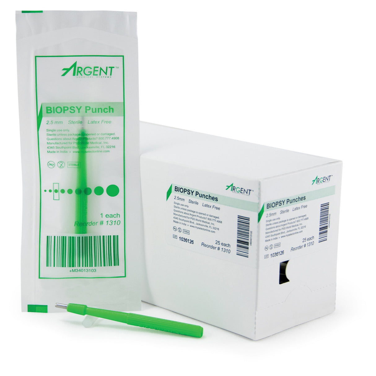 Biopsy Punch McKesson Argent™ Dermal 2.5 mm - BeHope