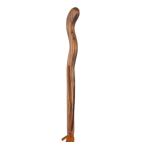 Walking Stick Brazos™ Twisted Fitness Walker Wood 55 Inch Height Brown - BeHope