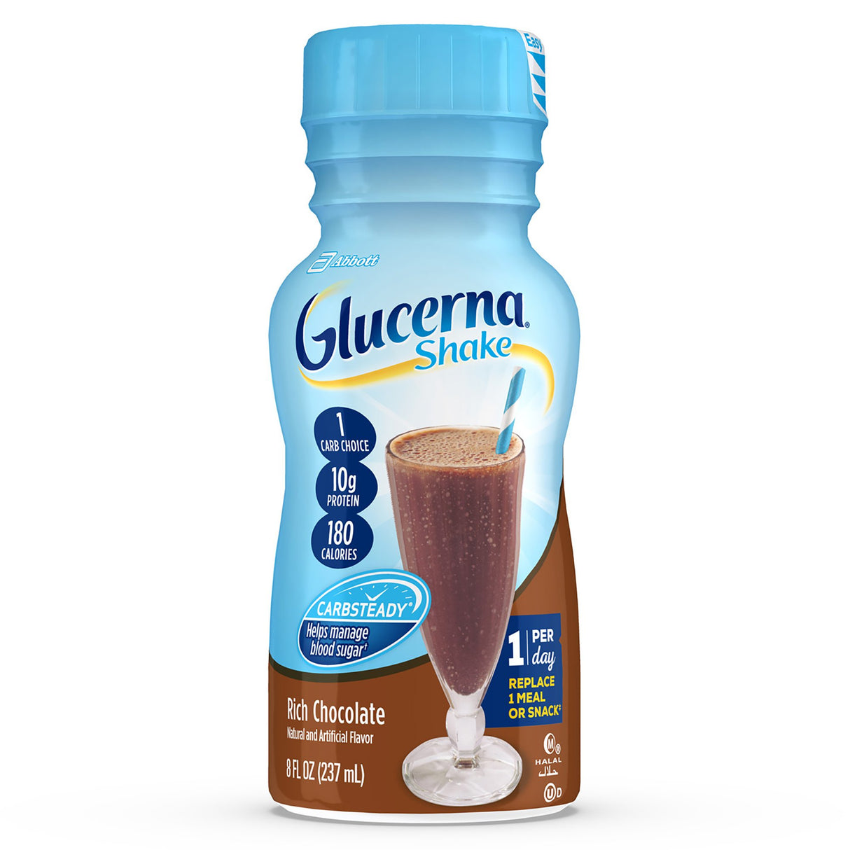 Oral Supplement Glucerna® Original Shake Rich Chocolate Flavor Liquid 8 oz. Bottle - BeHope