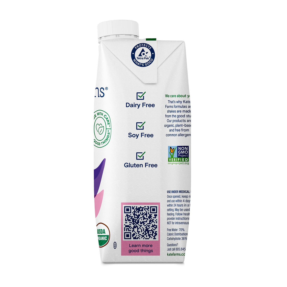 Oral Supplement Kate Farms Peptide 1.5 Vanilla Flavor Liquid 11 oz. Carton - BeHope