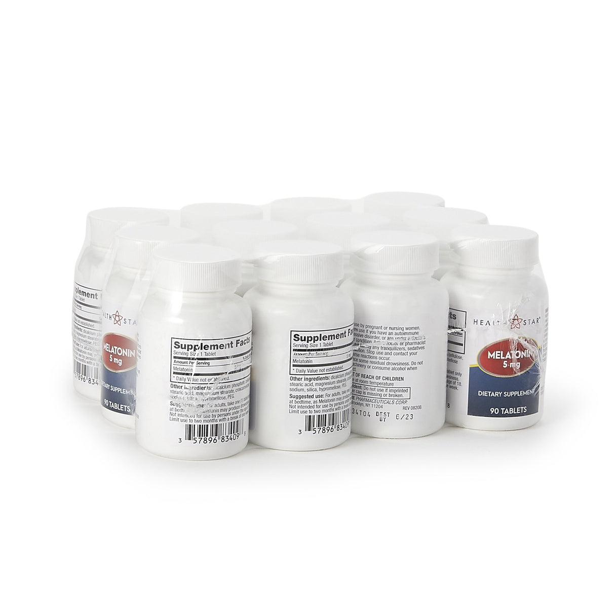 Natural Sleep Aid HEALTHSTAR® 90 per Bottle Tablet 5 mg - BeHope