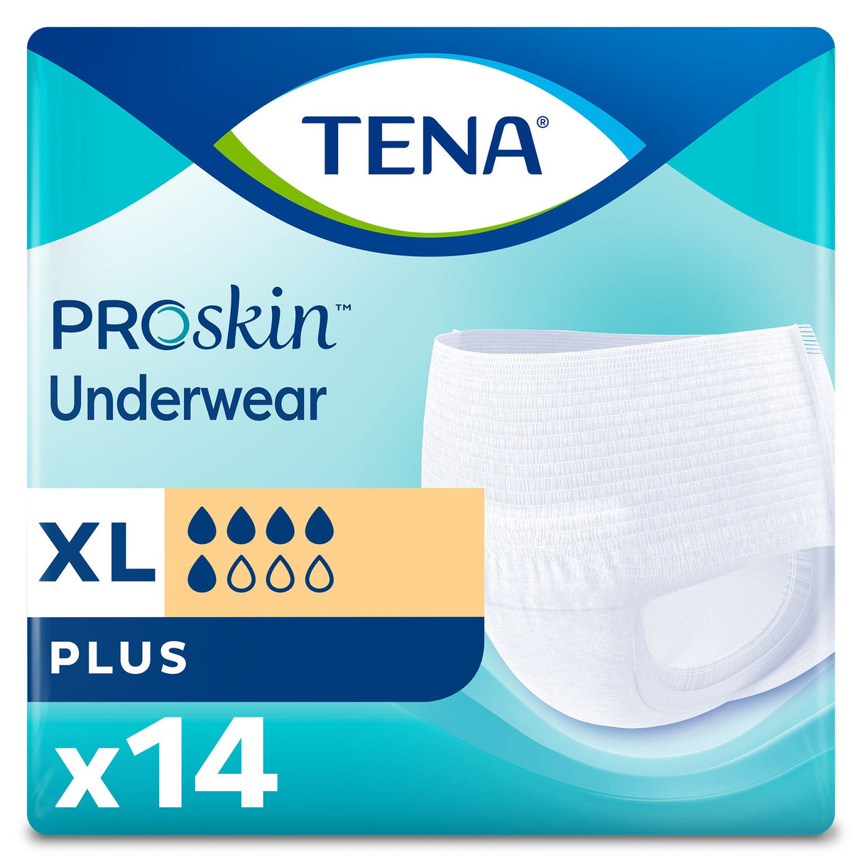 Unisex Adult Absorbent Underwear TENA® ProSkin™ Plus Pull On with Tear Away Seams X-Large Disposable Moderate Absorbency - BeHope