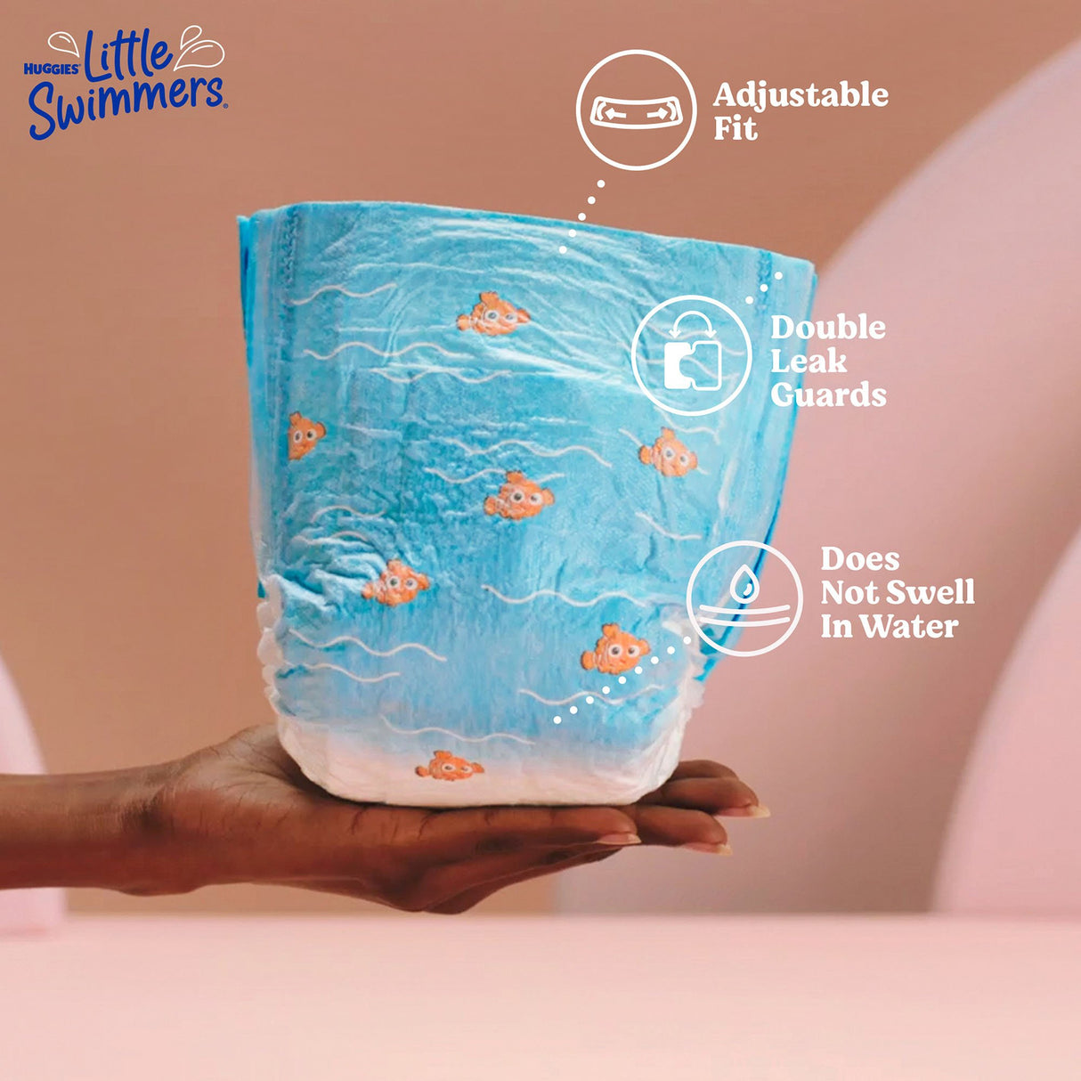Unisex Baby Swim Diaper Huggies® Little Swimmers® Size 4 Disposable Heavy Absorbency - BeHope