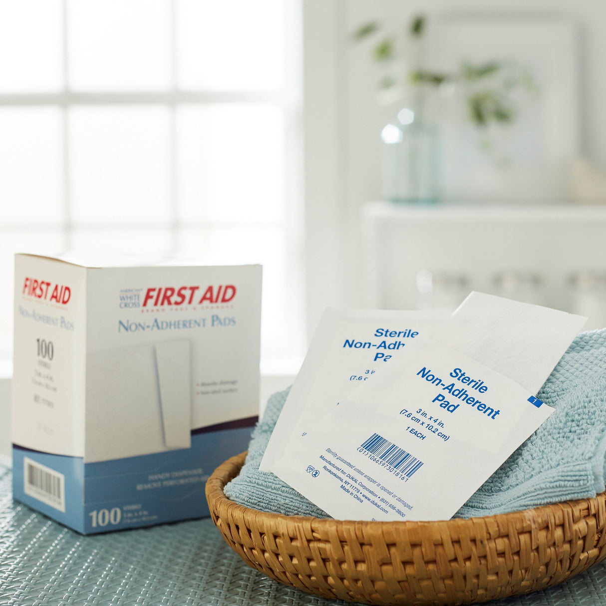 Non-Adherent Dressing American White Cross 3 X 4 Inch Sterile 1 per Pack - BeHope