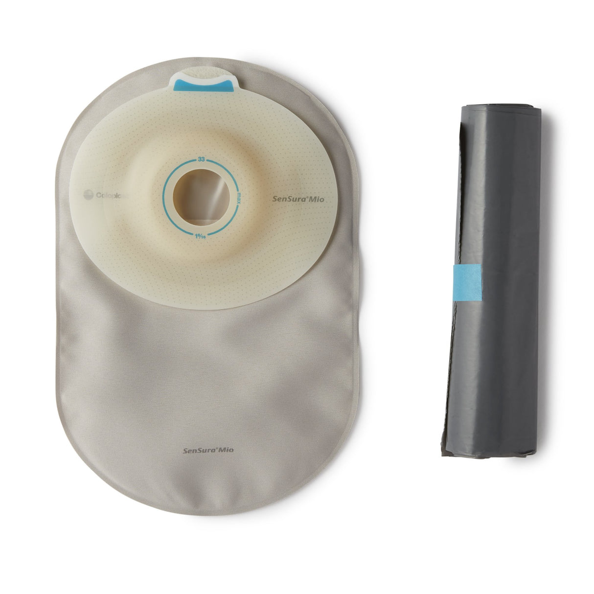 Ostomy Pouch SenSura® Mio Convex One-Piece System 8-1/4 Inch Length, Maxi Convex Light, Pre-Cut 1 Inch Stoma Closed End - BeHope