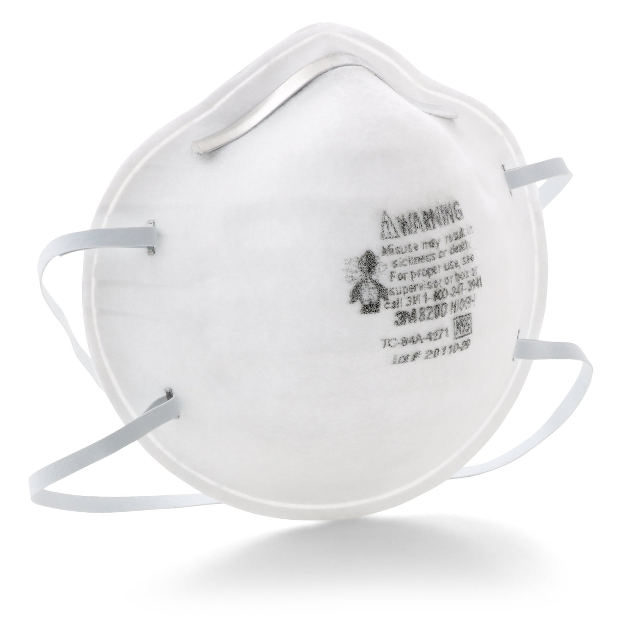 Particulate Respirator Mask 3M™ Industrial N95 Not Rated Elastic Strap One Size Fits Most - BeHope