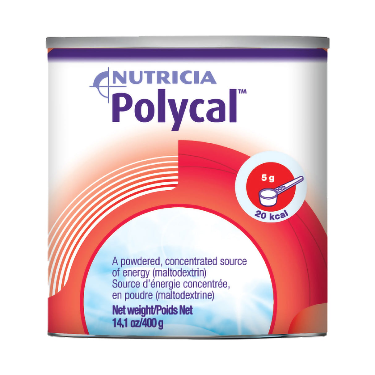 Oral Supplement Polycal™ Unflavored Powder 400 Gram Canister - BeHope