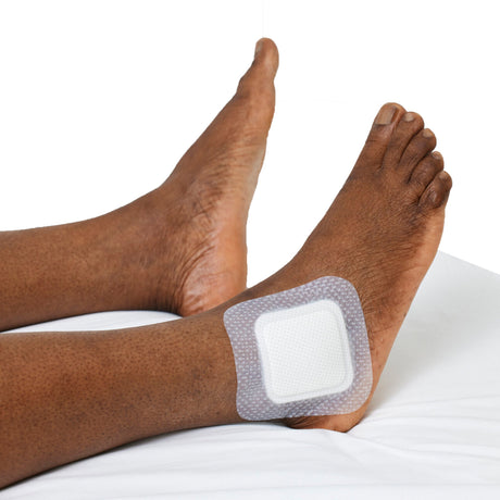 Silicone Foam Dressing Biatain® Silicone Fit 4 X 4 Inch With Border Film Backing Silicone Adhesive Sacral Sterile - BeHope