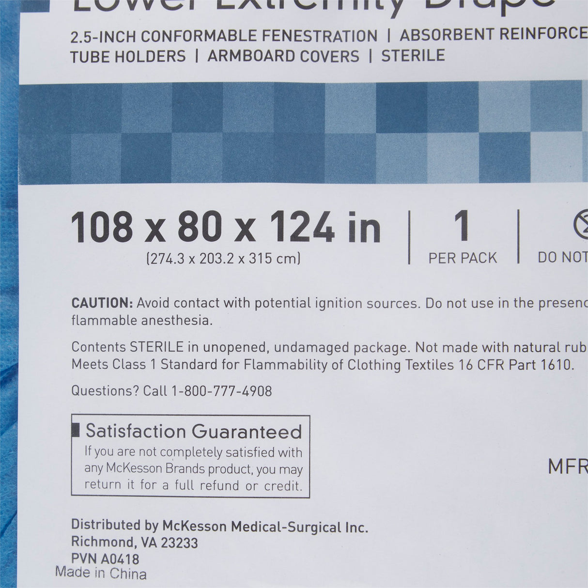 Orthopedic Drape McKesson Lower Extremity Drape 108 W X 80 W X 124 L Inch Sterile - BeHope