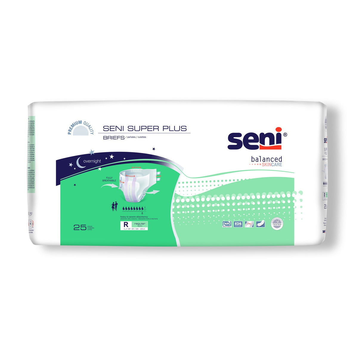 Unisex Adult Incontinence Brief Seni® Super Plus Regular Disposable Heavy Absorbency - BeHope
