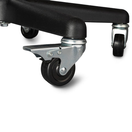 Mobile Instrument Stand Tech-Med Hand Operated Single Post 5-Leg Base Small Tray - BeHope