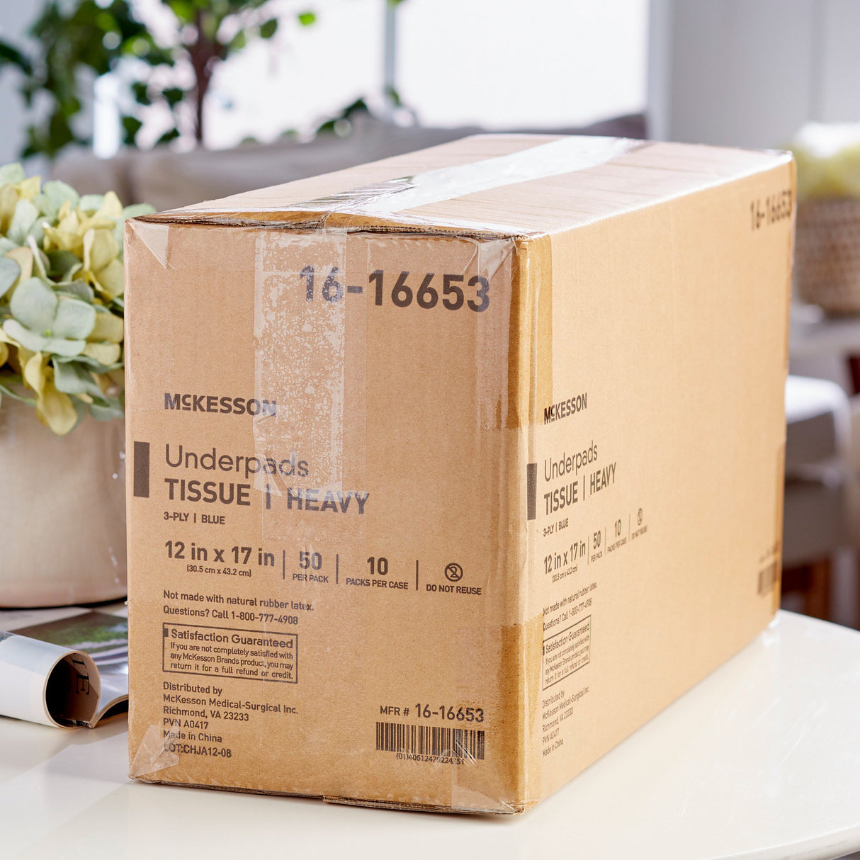 Procedure Underpad McKesson 12 W X 17 L Inch Blue NonSterile - BeHope