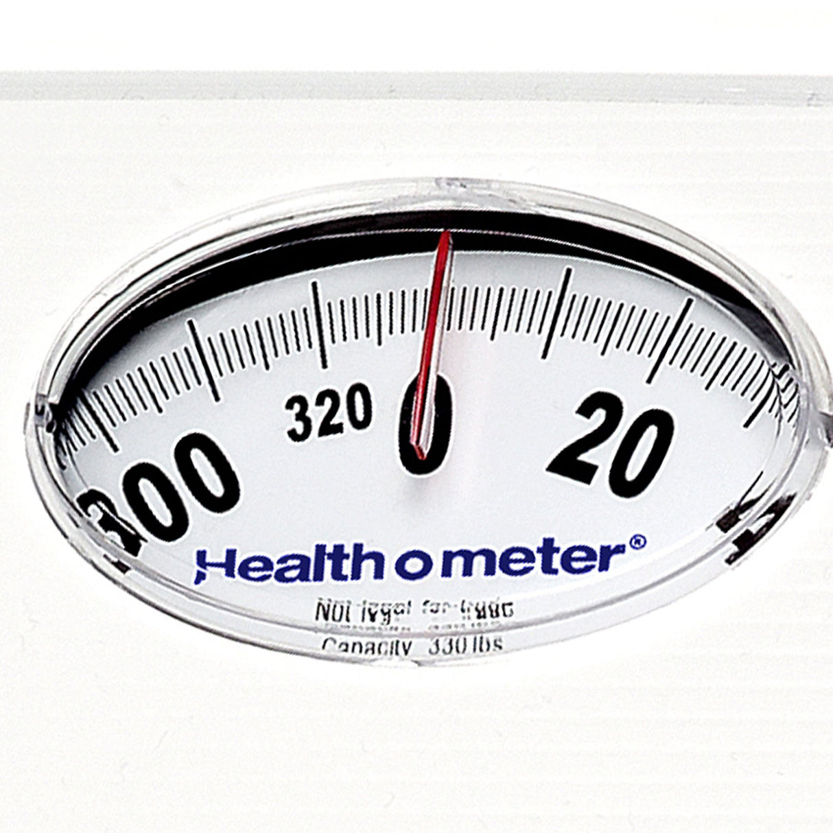 Floor Scale Health O Meter® Dial Display 330 lbs. Capacity White Analog - BeHope