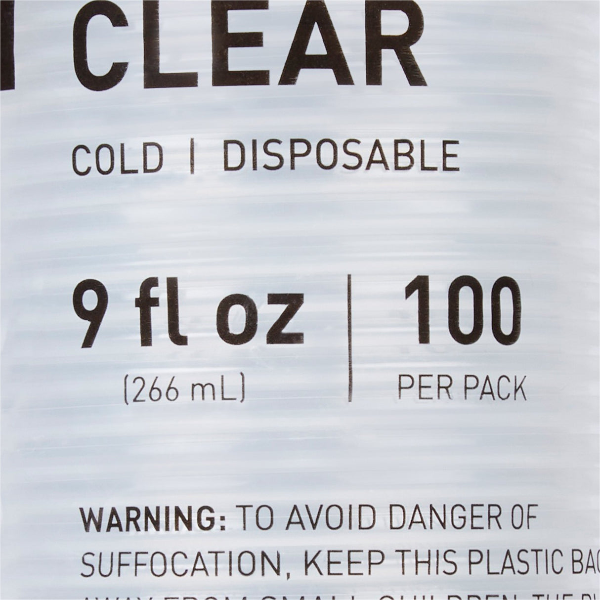 Drinking Cup McKesson 9 oz. Clear Polypropylene Disposable - BeHope