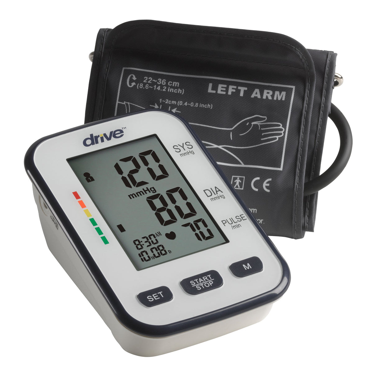 Home Automatic Digital Blood Pressure Monitor Drive™ Medium Cuff Nylon Cuff 22 - 36 cm Desk Model - BeHope