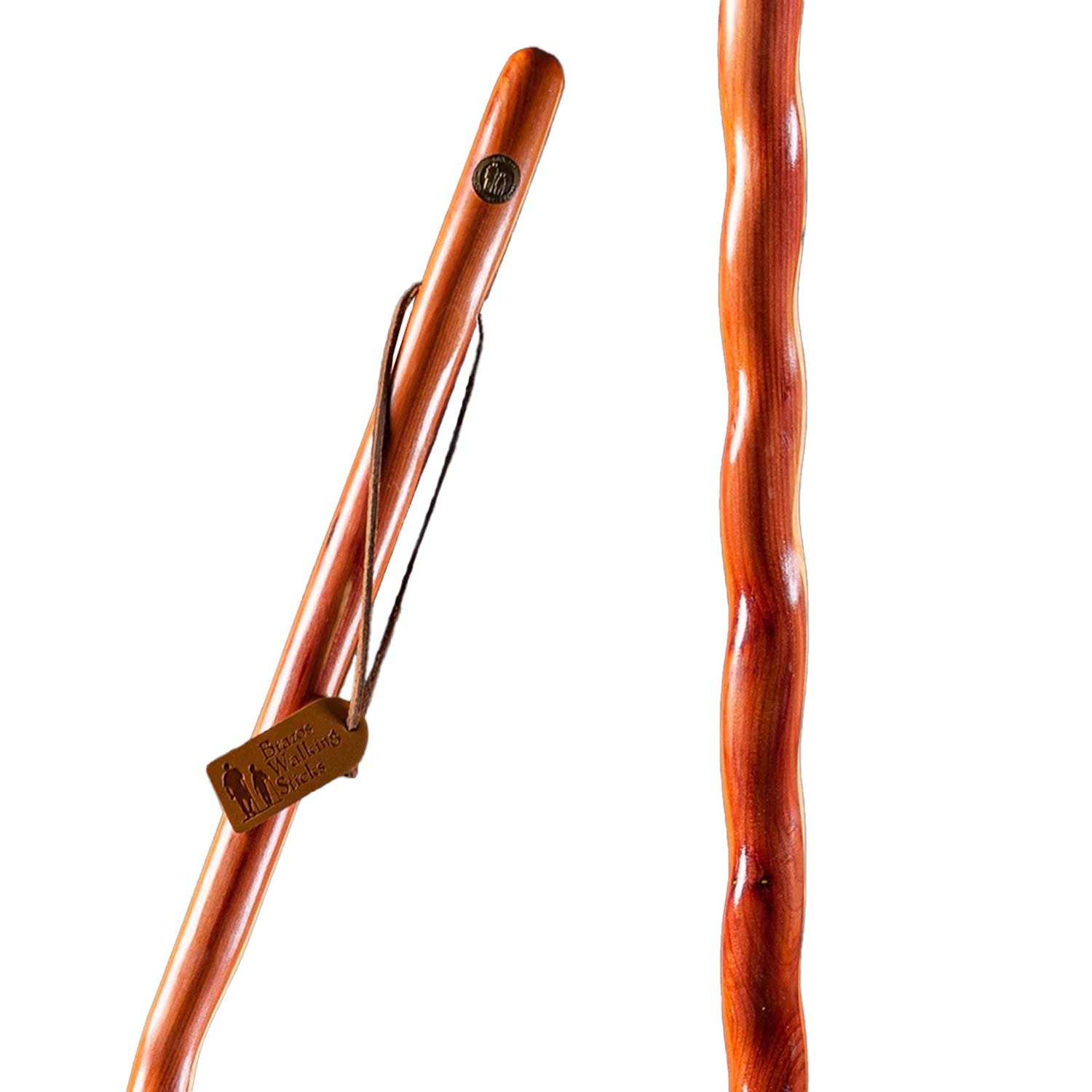 Walking Stick Brazos™ Twisted Wood 58 Inch Height Aromatic Cedar - BeHope