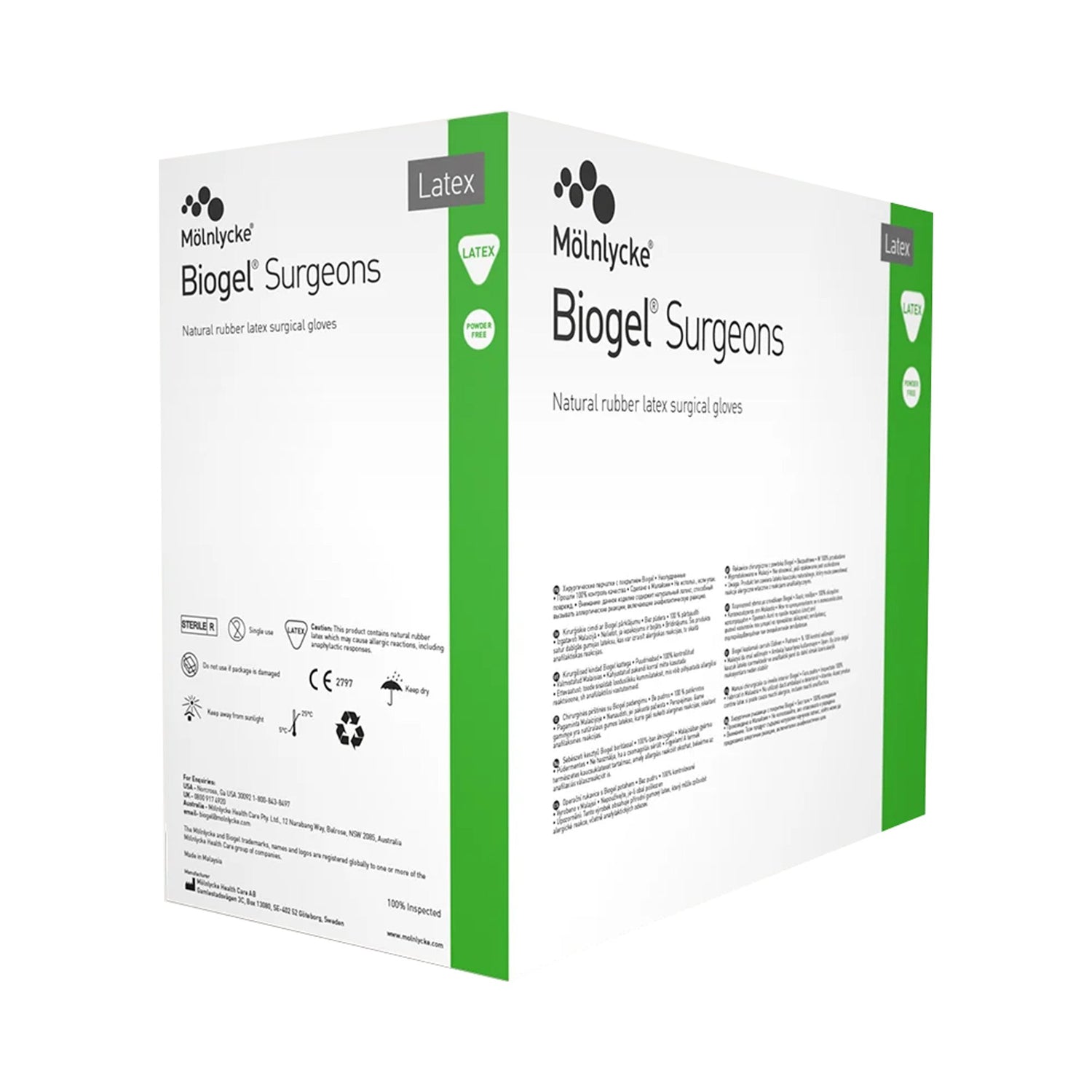 Surgical Glove Biogel® Surgeons Size 9 Sterile Latex Standard Cuff Length Micro-Textured Straw Not Chemo Approved - BeHope