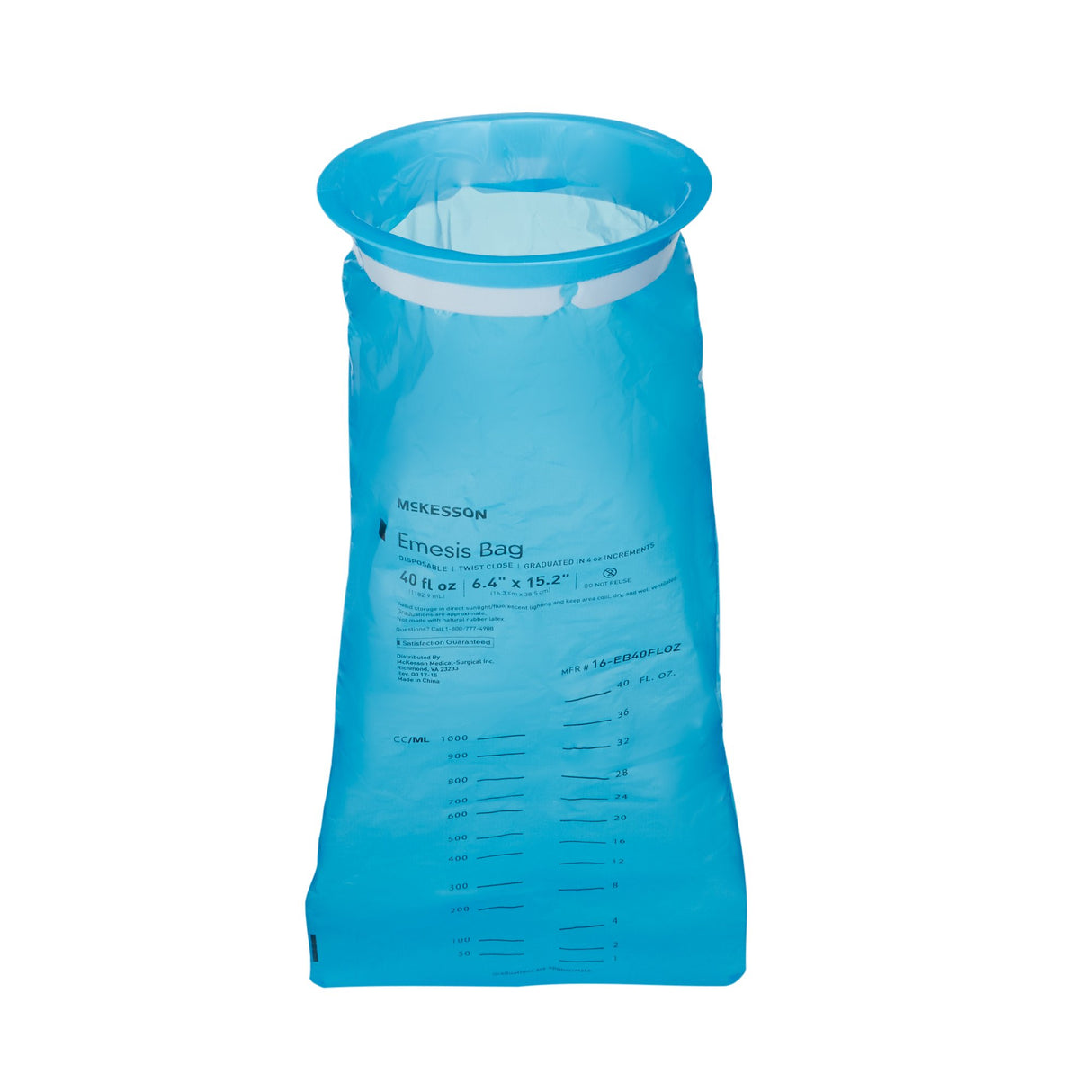Emesis Bag McKesson 40 oz. Blue - BeHope
