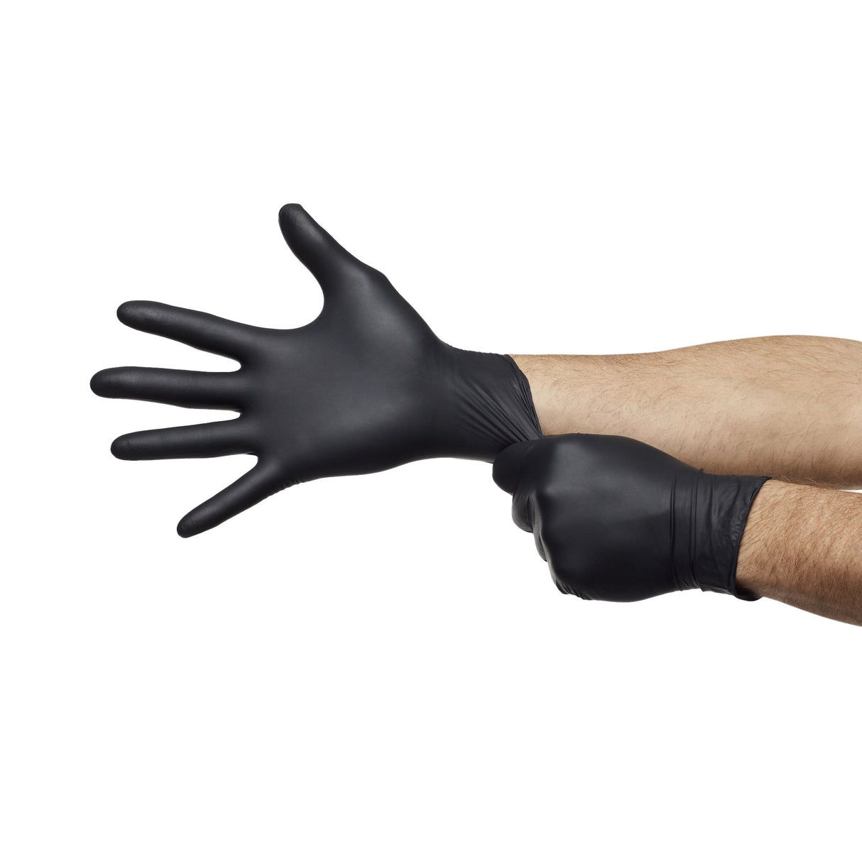 Exam Glove MICROFLEX® MidKnight™ Medium NonSterile Nitrile Standard Cuff Length Fully Textured Black Fentanyl Tested - BeHope