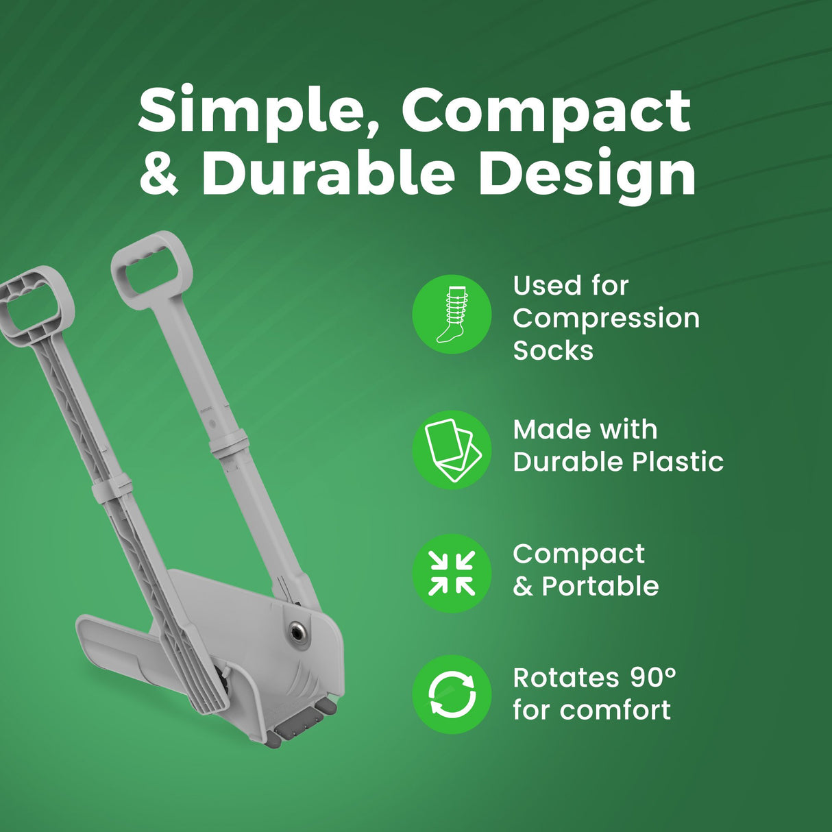 Dressing Aid Stick with Extra Handles Reach Right 34 Inch Length - BeHope