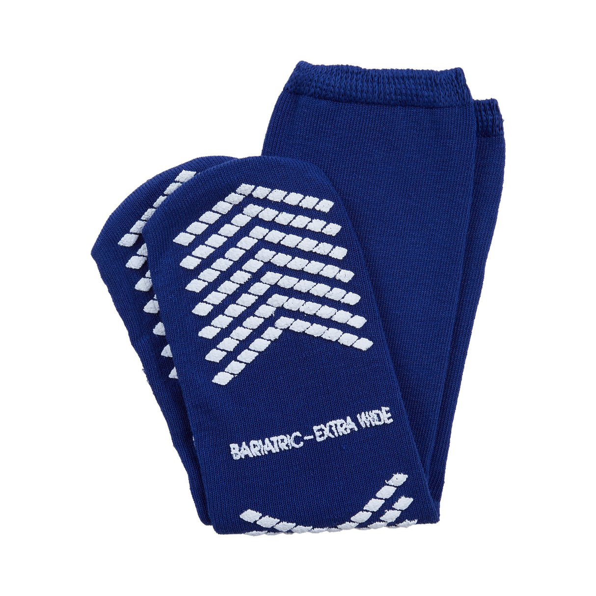 Slipper Socks McKesson Unisex Adult Bariatric / X-Wide Single Tread Single Patient Use Royal Blue - BeHope