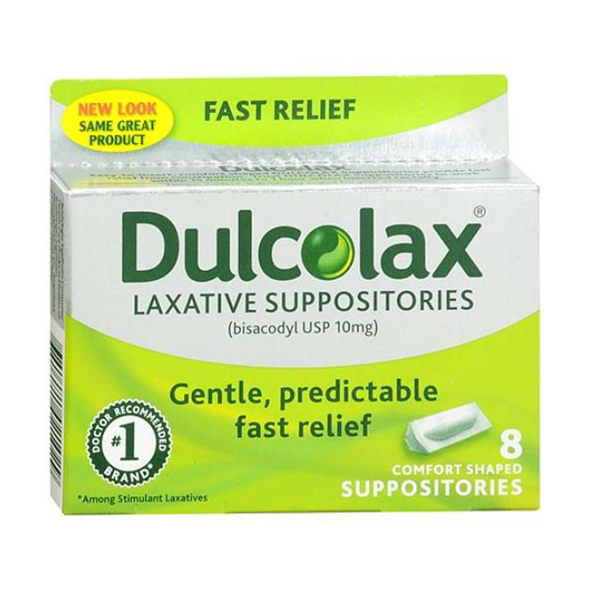 Laxative Dulcolax® Suppository 8 per Box 10 mg Strength Bisacodyl USP - BeHope