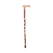 T-Handle Cane Brazos™ Twisted Wood 37 Inch Height Hickory - BeHope