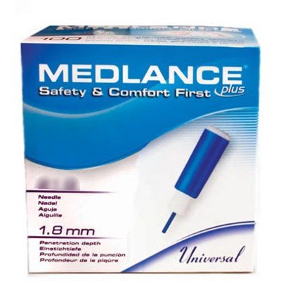 Safety Lancet Medlance® 21 Gauge Retractable Push Button Activation Finger - BeHope