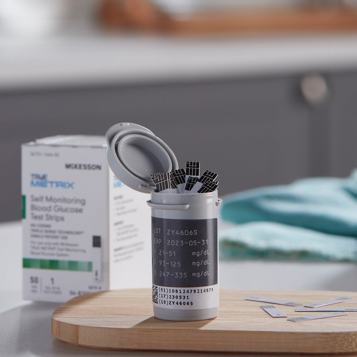 Blood Glucose Test Strips McKesson TRUE METRIX® 50 Strips per Pack - BeHope