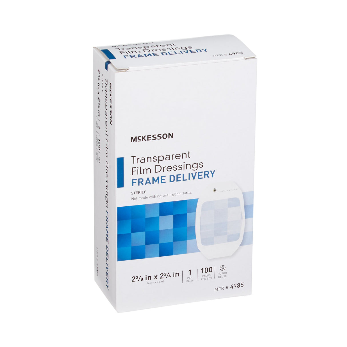 Transparent Film Dressing McKesson 2-3/8 X 2-3/4 Inch Frame Style Delivery Octagon Sterile - BeHope