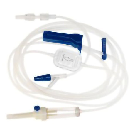 IV Pump Set McKesson Pump 1 Port 10 Drops / mL Drip Rate 0.2 Micron Filter 102 Inch Tubing Solution Without Flow Regulator - BeHope