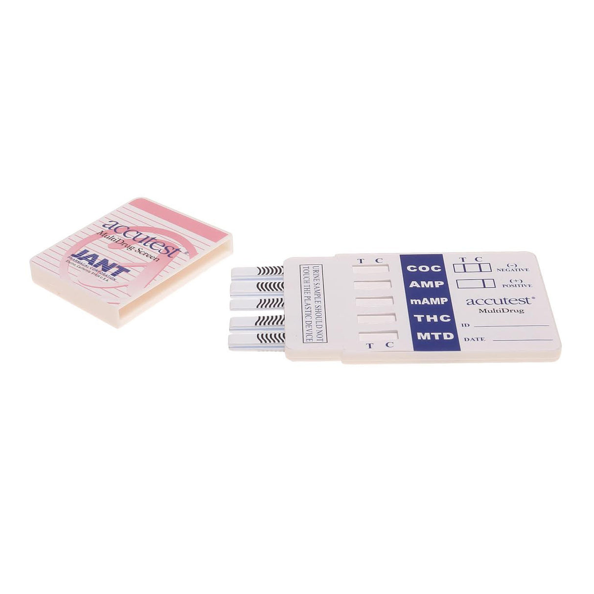 Drugs of Abuse Test Kit Accutest® AMP, COC, OPI, mAMP/MET, THC 25 Tests CLIA Non-Waived - BeHope