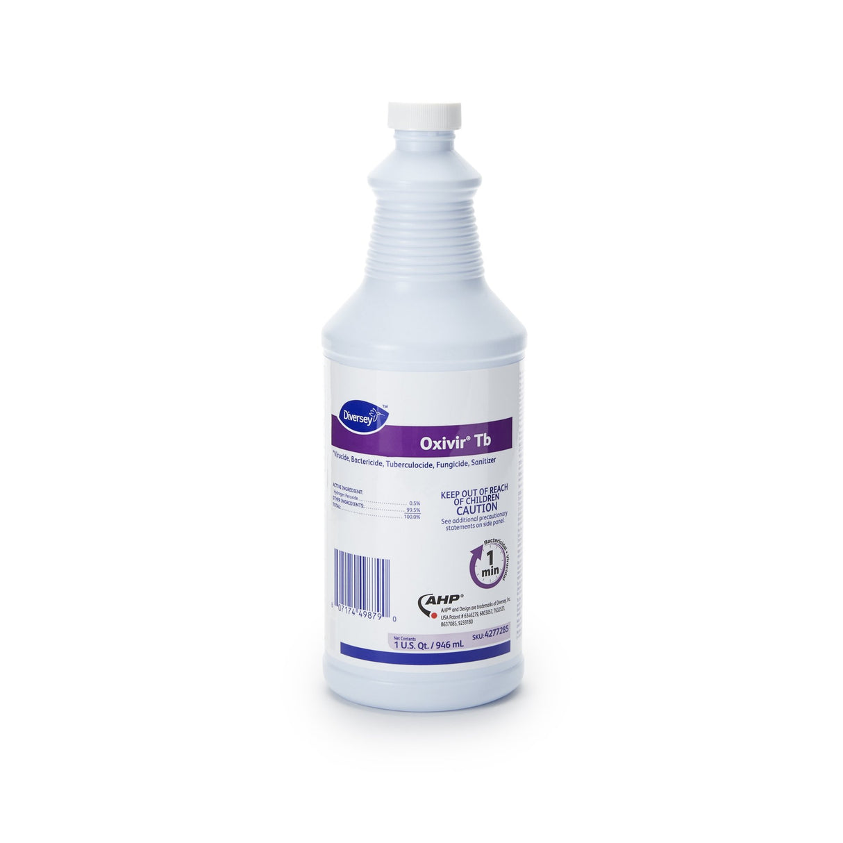 Surface Disinfectant Cleaner Diversey™ Oxivir® Tb Peroxide Based Manual Pour Liquid 32 oz. Bottle Cherry Almond Scent NonSterile - BeHope