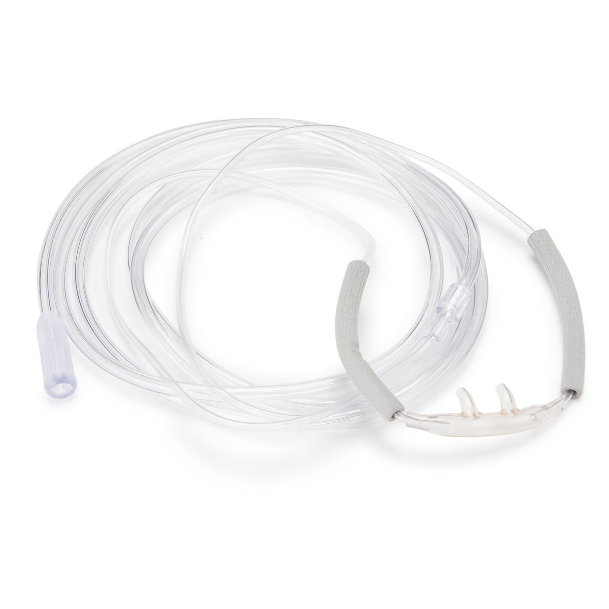 Nasal Cannula with Ear Cushion Salter-Style® TLCannula™ Adult Curved Prong / NonFlared Tip 7 Foot Tubing - BeHope