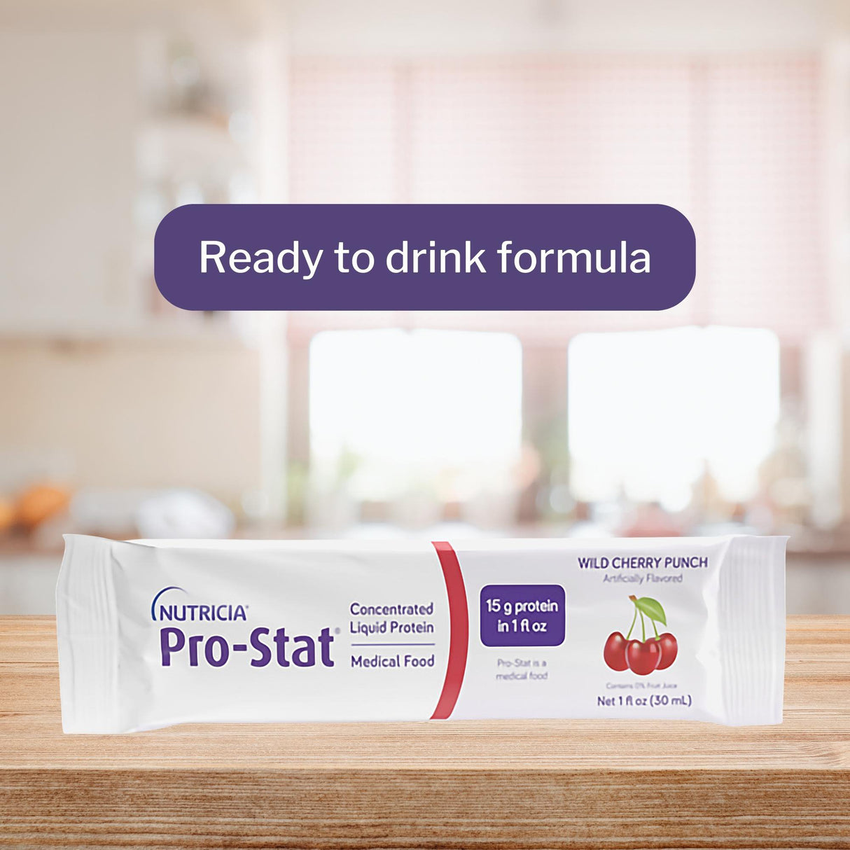 Oral Supplement Pro-Stat® Wild Cherry Punch Flavor Liquid 1 oz. Individual Packet - BeHope