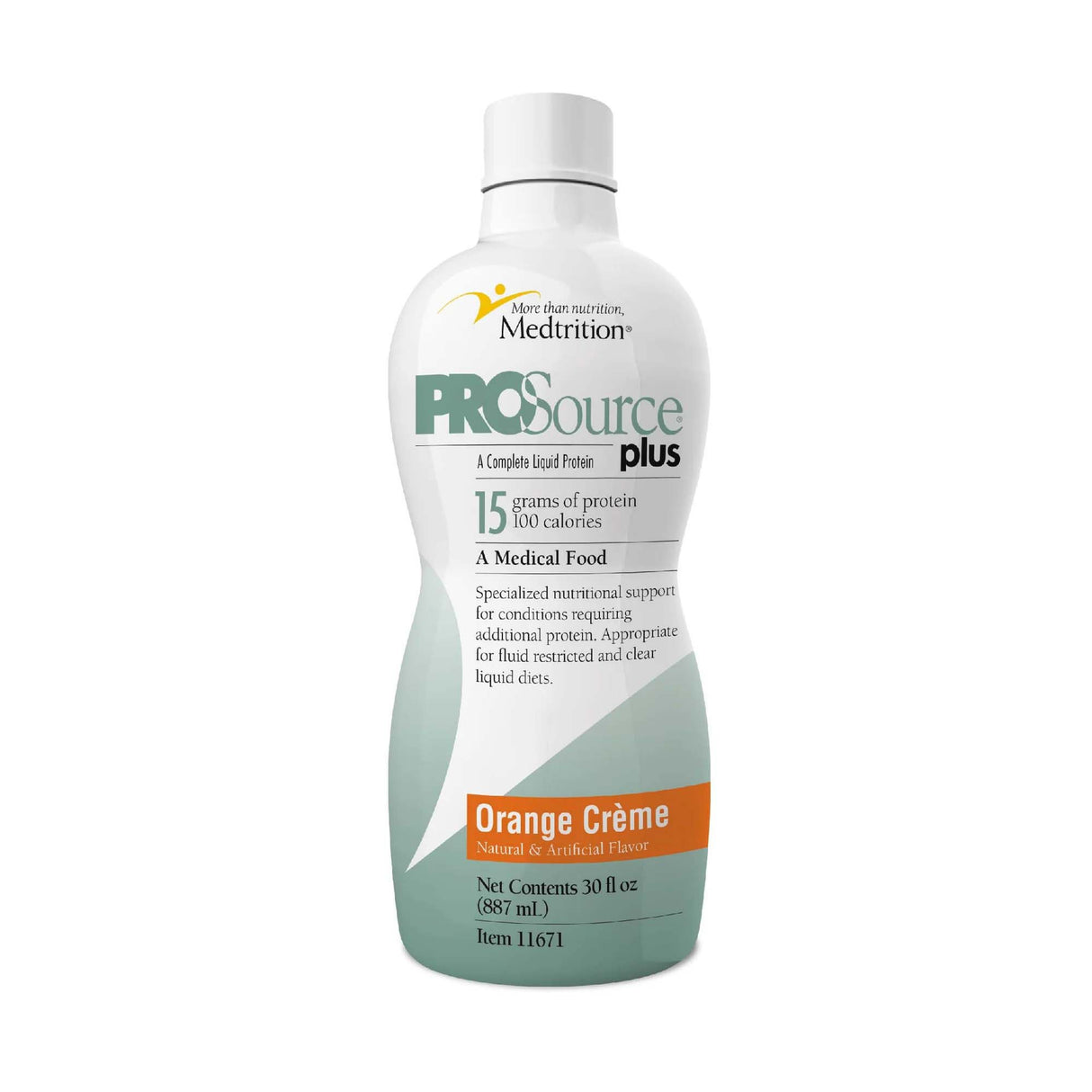 Oral Supplement ProSource® Plus Orange Crème Flavor Liquid 30 oz. Bottle - BeHope