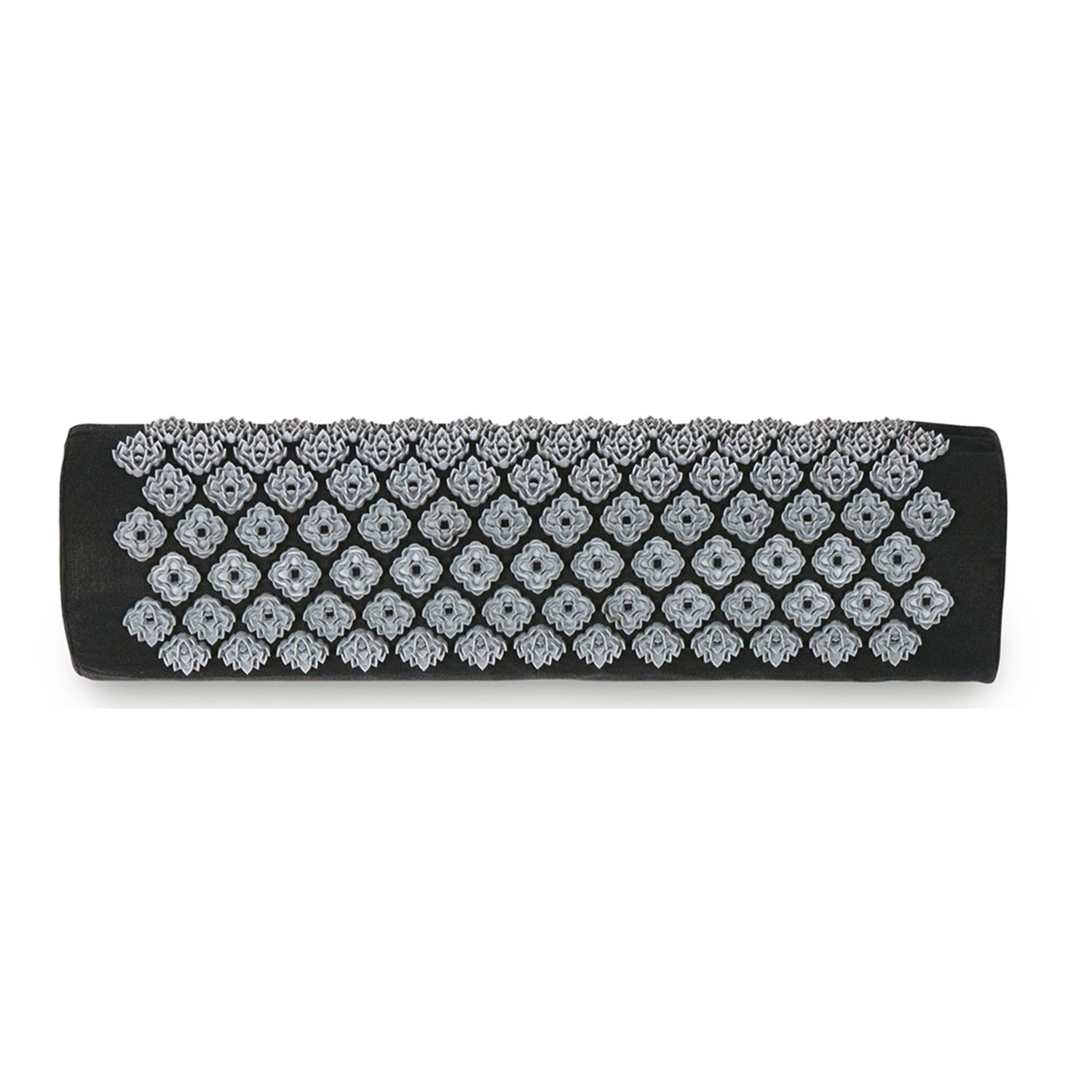 Kanjo Acupressure Mat Set Large Black / White Cotton-Linen Fabric / Memory Foam / Plastic Mat: 24 X 34 Inch / Pillow: 6 X 22 Inch - BeHope