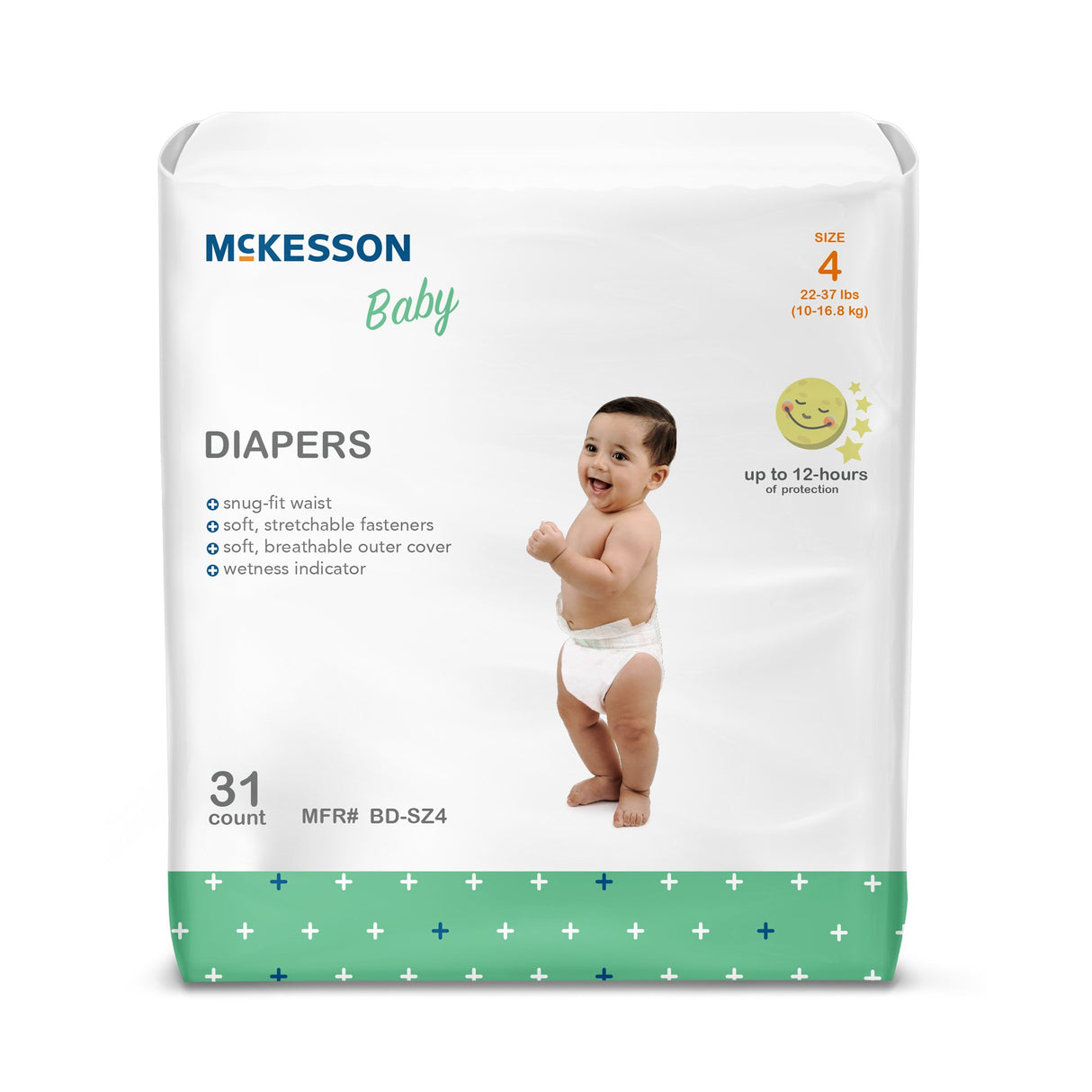 Unisex Baby Diaper McKesson Size 4 Disposable Heavy Absorbency - BeHope