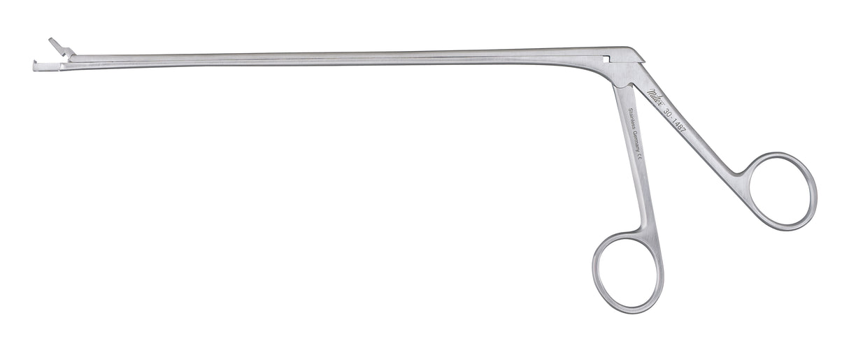 Uterine Biopsy Forceps Miltex® Wittner 8-1/2 Inch Length OR / Surgical Grade German Stainless Steel NonSterile NonLocking Finger Ring Handle Straight Oblong Bite with Teeth on Lower Jaw - BeHope