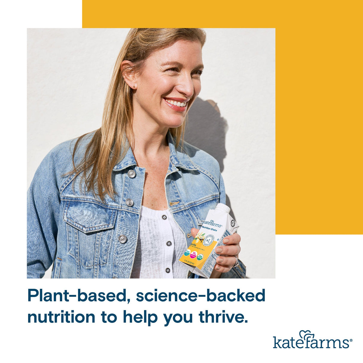 Oral Supplement Kate Farms Nutrition Shake Vanilla Flavor Liquid 11 oz. Carton - BeHope