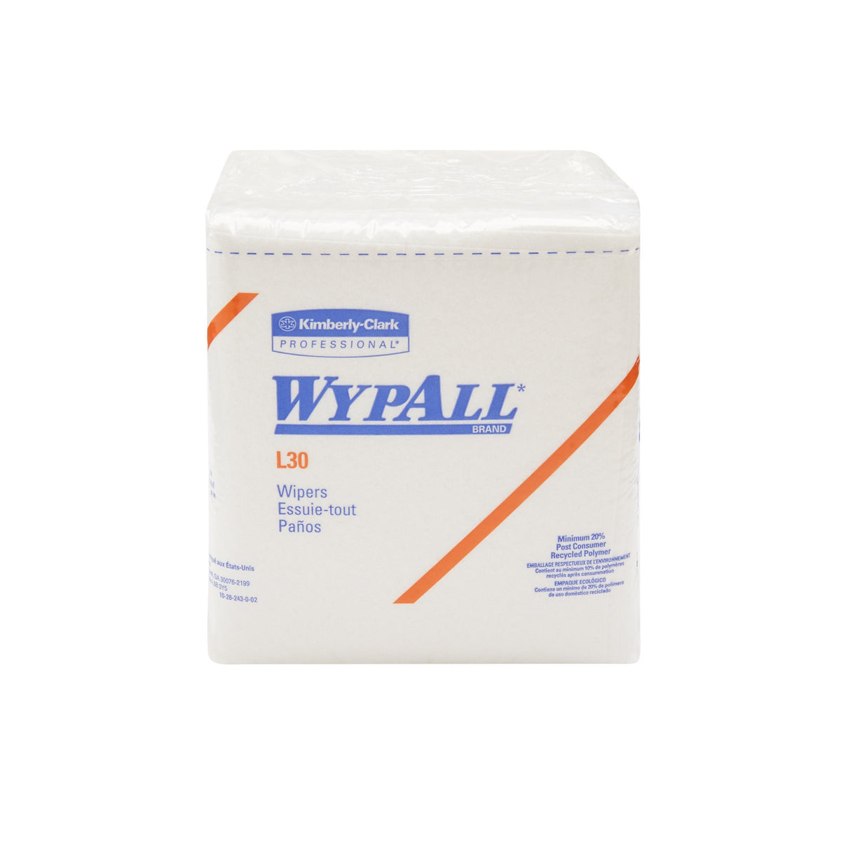 Multipurpose Task Wipe WypAll® GeneralClean™ L30 Heavy Duty 90 Count Poly Pack 12 X 12-1/2 Inch NonSterile Disposable - BeHope