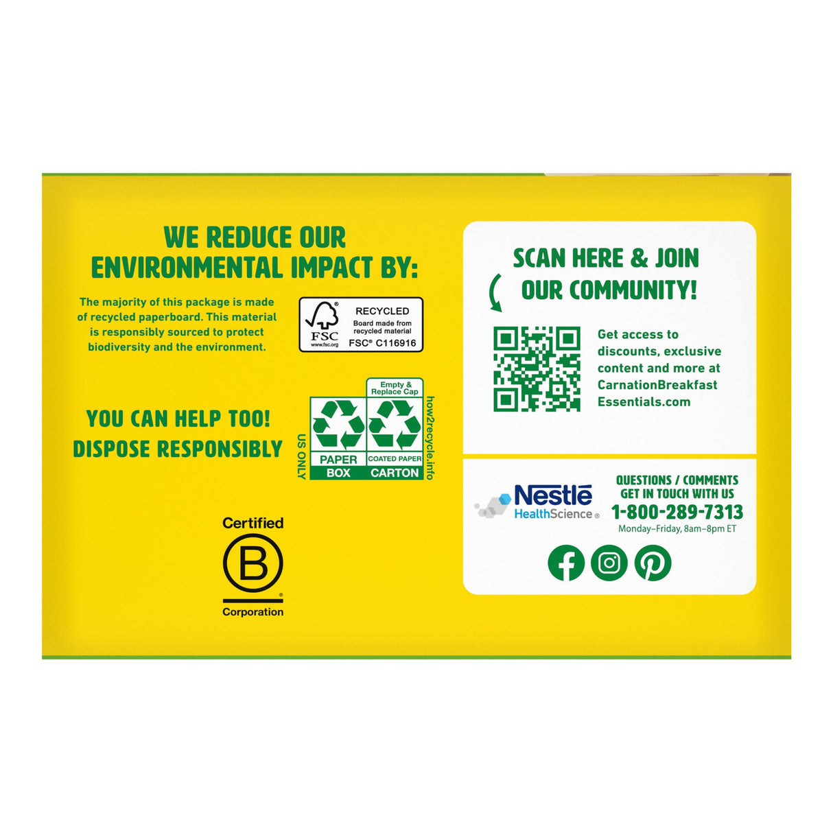 Oral Supplement Carnation Breakfast Essentials High Protein French Vanilla Flavor Liquid 8 oz. Bottle - BeHope