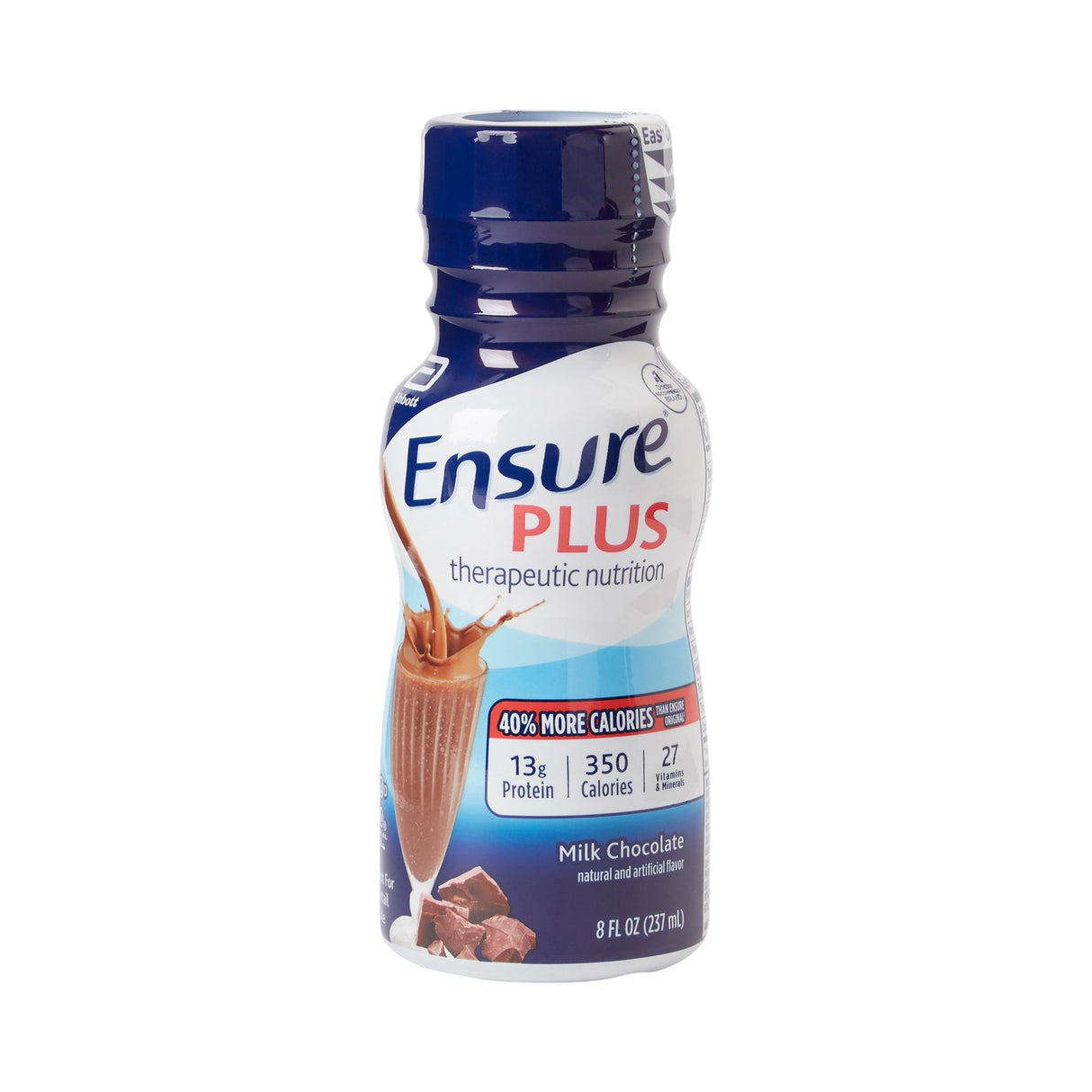 Oral Supplement Ensure® Plus Therapeutic Nutrition Milk Chocolate Flavor Liquid 8 oz. Bottle - BeHope