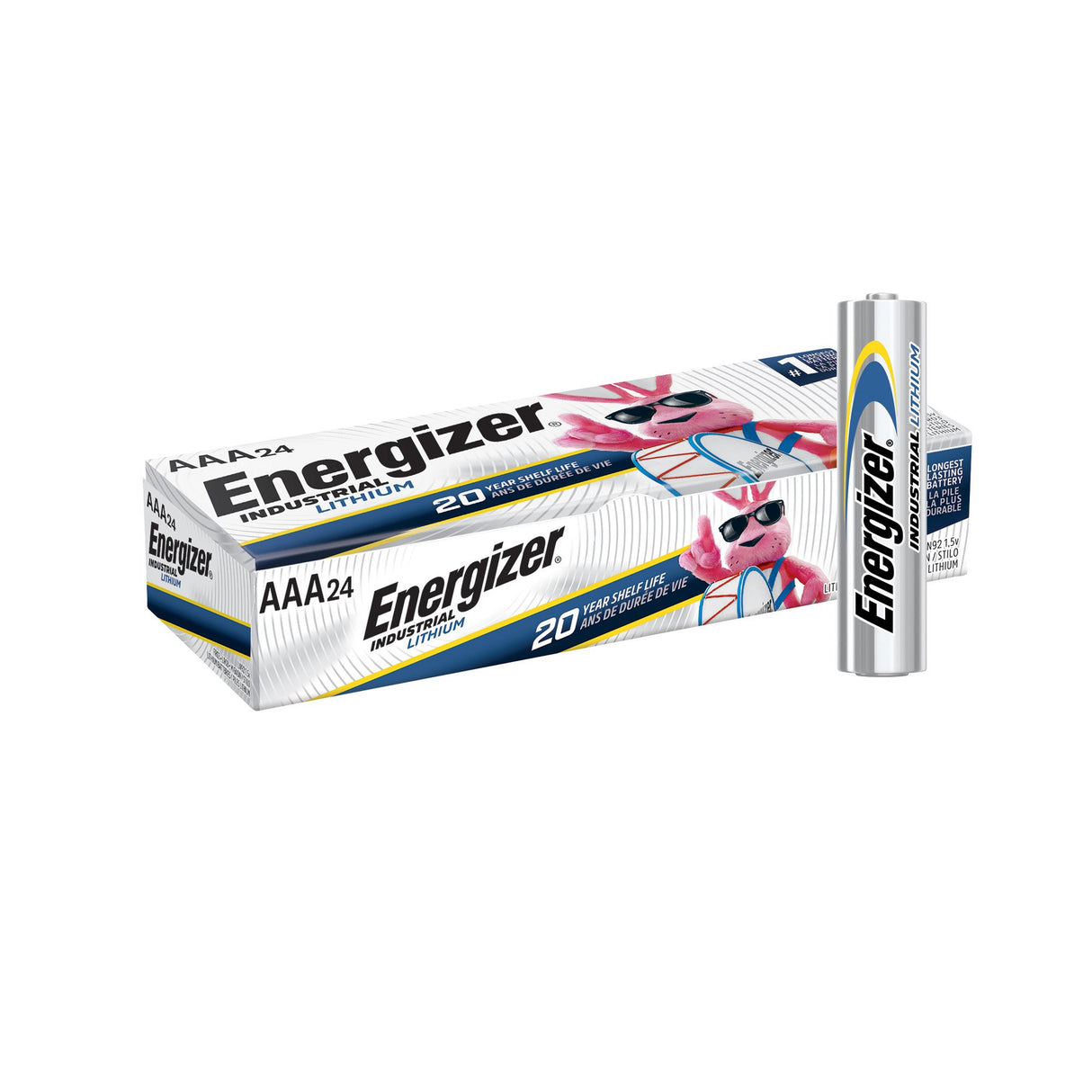 Lithium Battery Energizer® Industrial® AAA Cell 1.5V Disposable 24 per Pack - BeHope